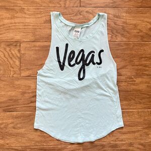 PINK Victoria's Secret Vegas Tank Top Size XS Light Aqua